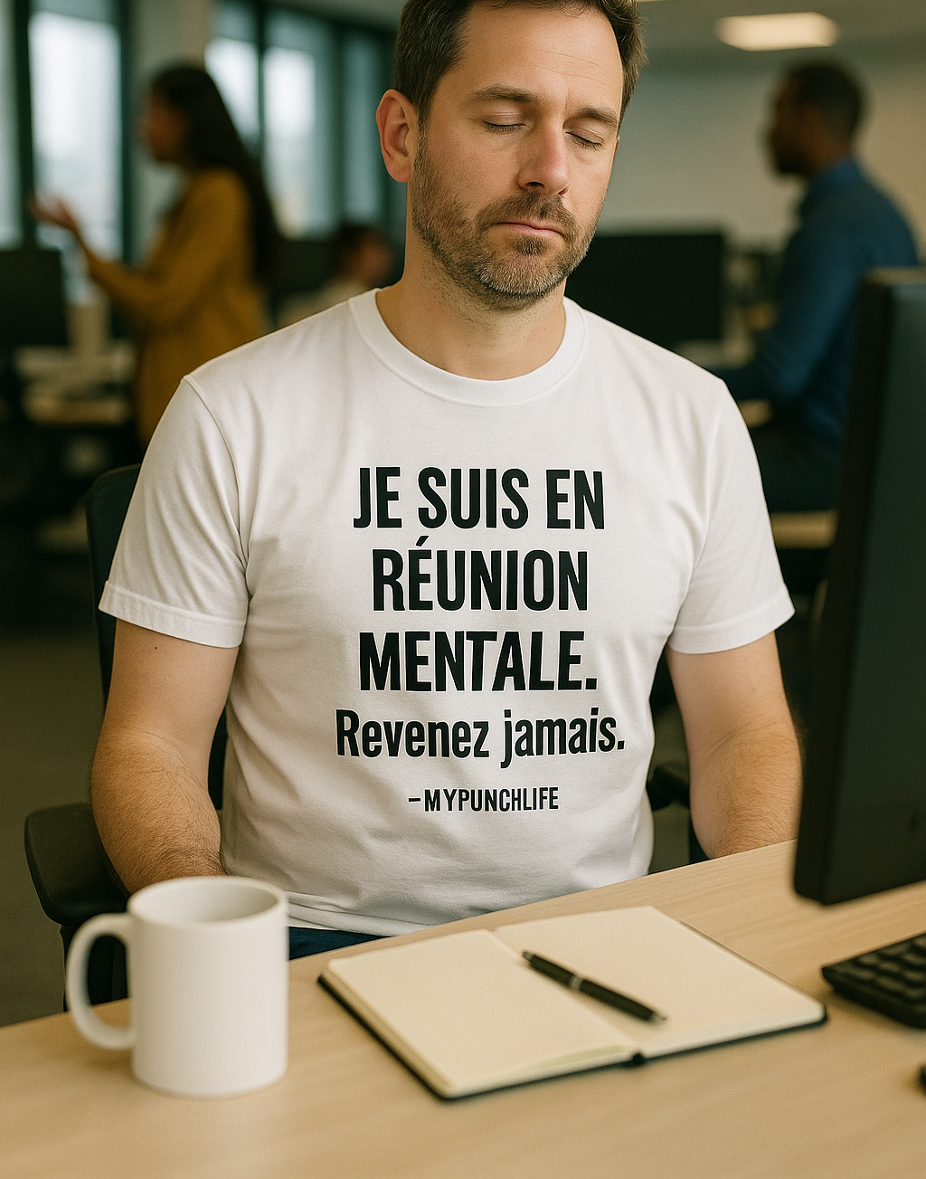 Je suis en réunion mentale. Revenez jamais. – T-shirt